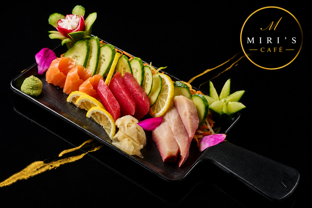 9 Piece Sashimi Platter Kosher Sashimi Miami Beach Miris Cafe Restaurant