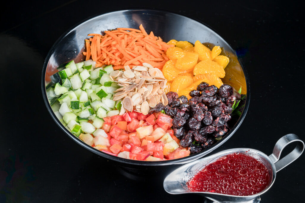 Miris Cafe Mandarin Salad Kosher Food Miami Beach