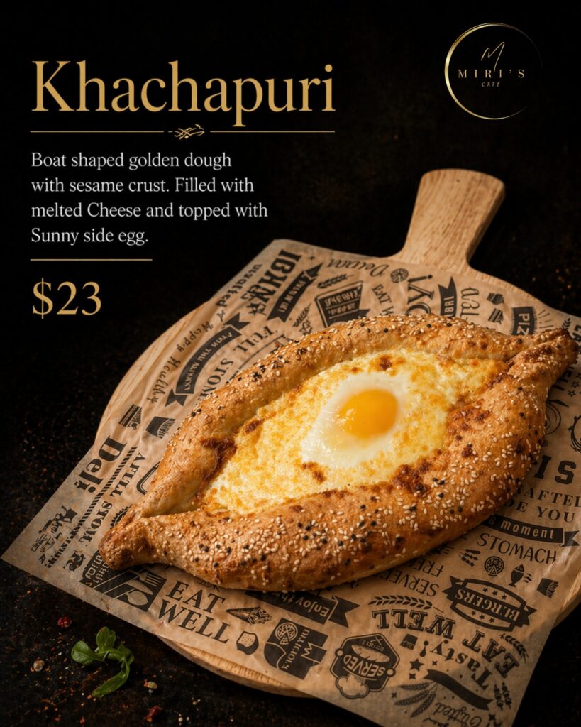 Miris Cafe Miami Beach Kosher Restaurant Khachapuri Breakfast