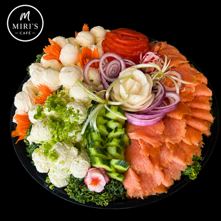 Nova Lox, Cream Cheese & Veggie Platter